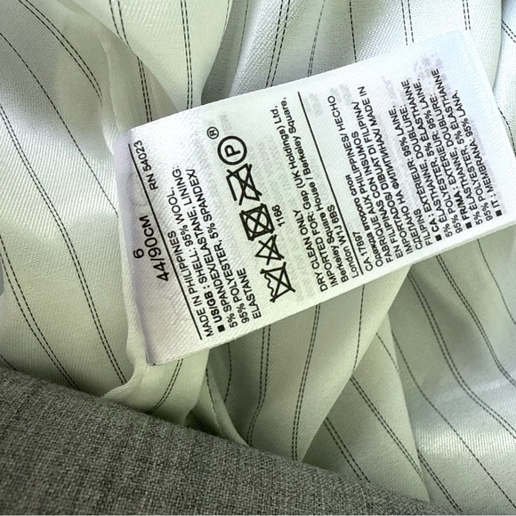 NEW Banana Republic Gray Lightweight Wool Blazer Suit Jacket - Picture 11 of 11